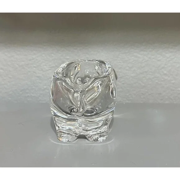 Vintage Vannes Le Chatel crystal glass pig dish - Picture 6 of 8